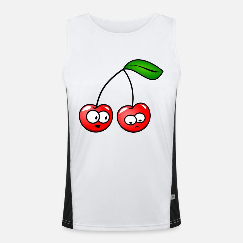 The cherries Men's Functional Contrast Tank Top 