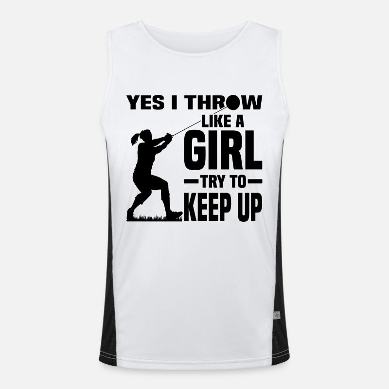 Lancer de marteau Débardeur respirant contrasté Homme 