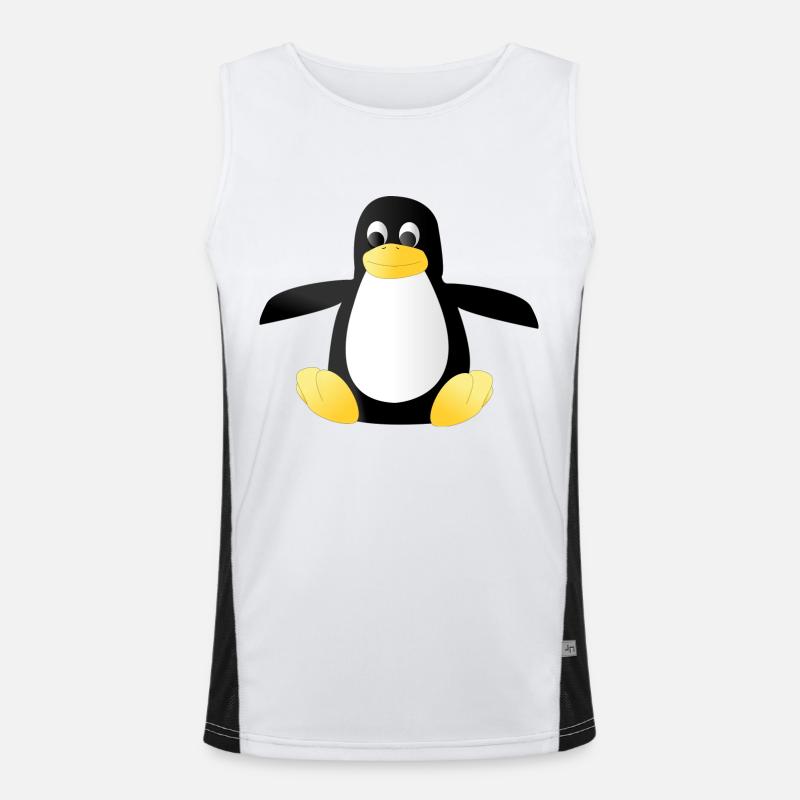 penguin202 Funktionelles Kontrast-Tank Top für Männer 