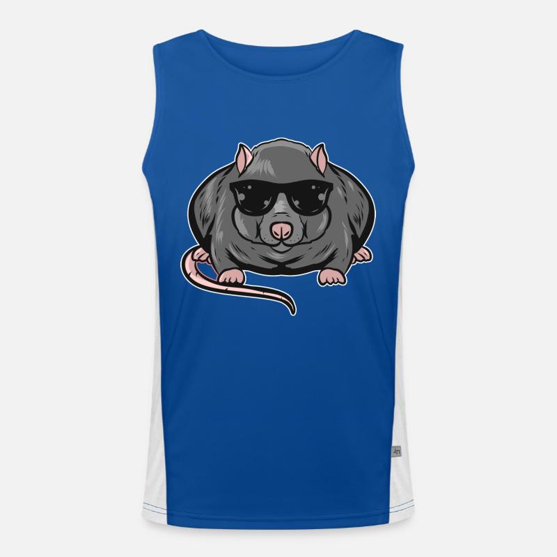 Ratte Funktionelles Kontrast-Tank Top für Männer 