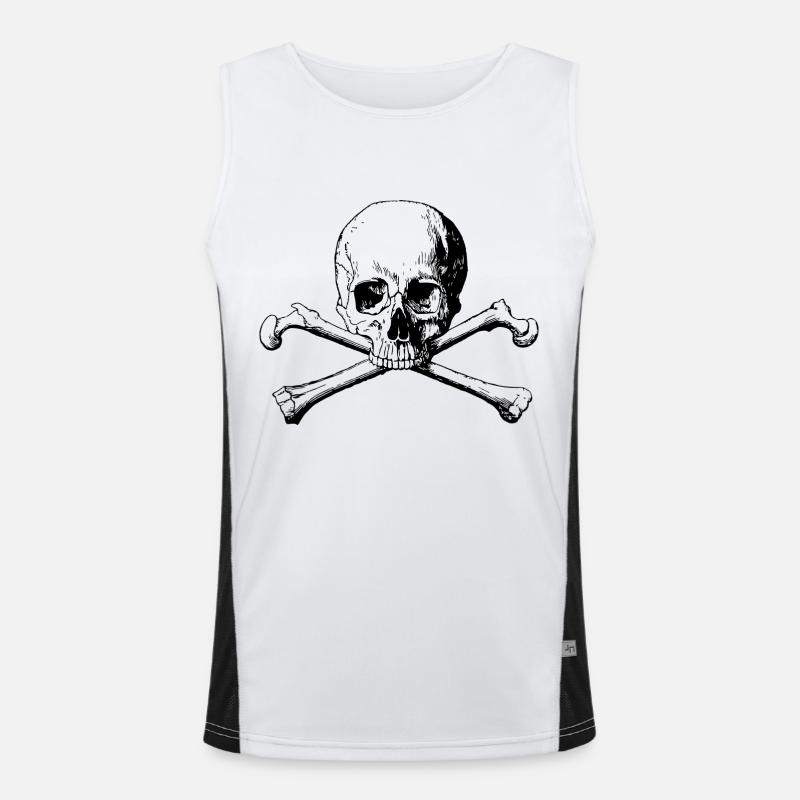 Head with bones Men's Functional Contrast Tank Top 