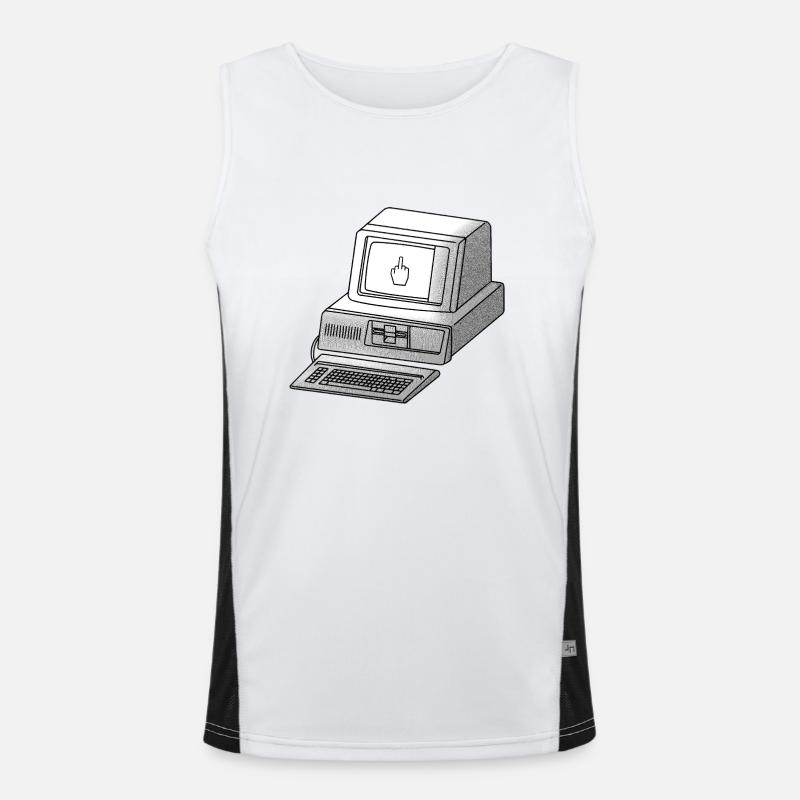 cyberpunk hackfleisch Funktionelles Kontrast-Tank Top für Männer 