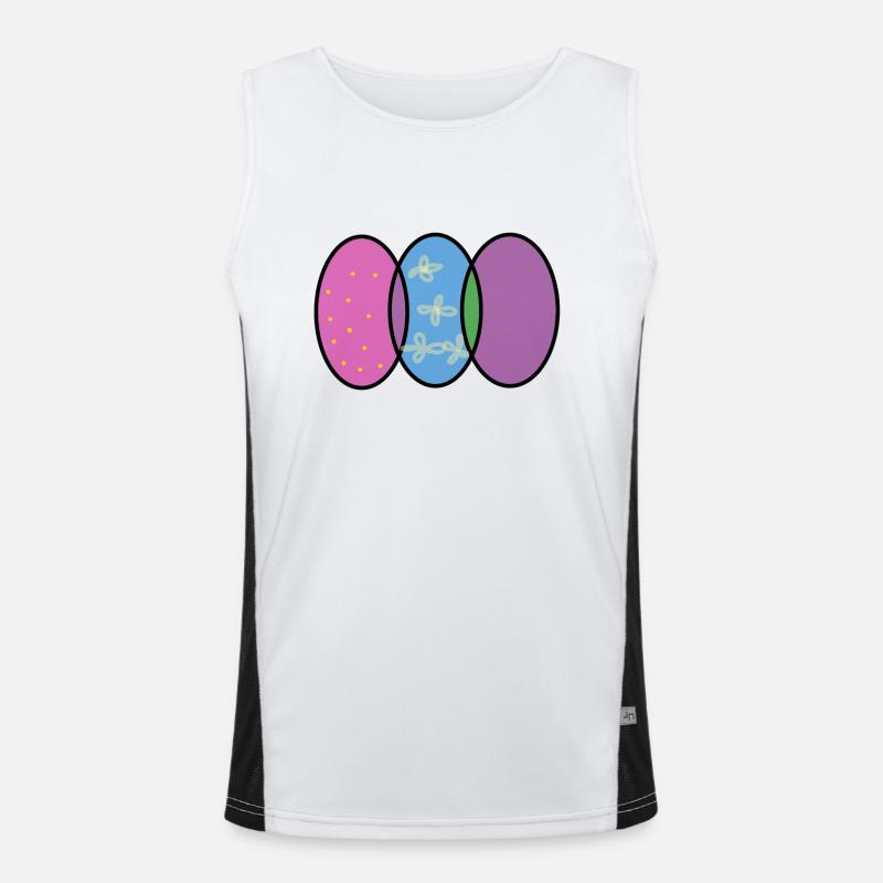 Easter Eggs Image16 Men's Functional Contrast Tank Top 