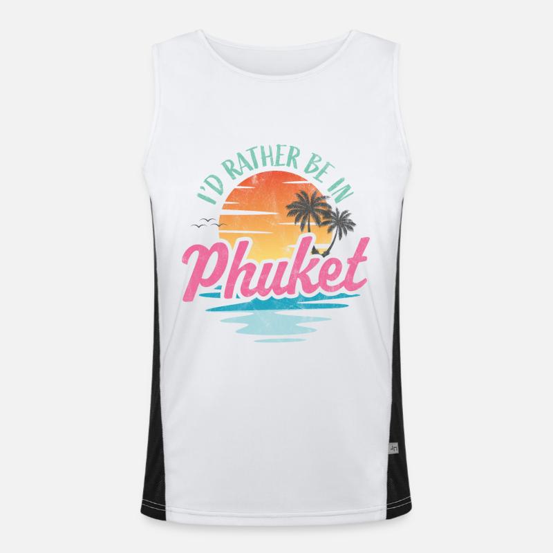 Je préfère être à Phuket Débardeur respirant contrasté Homme 