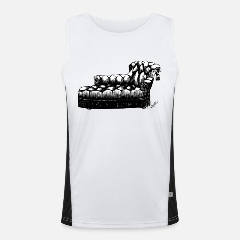 sofa couch chair table stuhl tisch lamp lampe benc Funktionelles Kontrast-Tank Top für Männer 