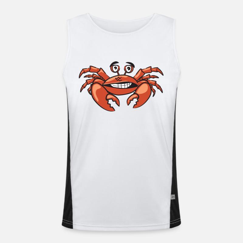 Krabbe Funktionelles Kontrast-Tank Top für Männer 