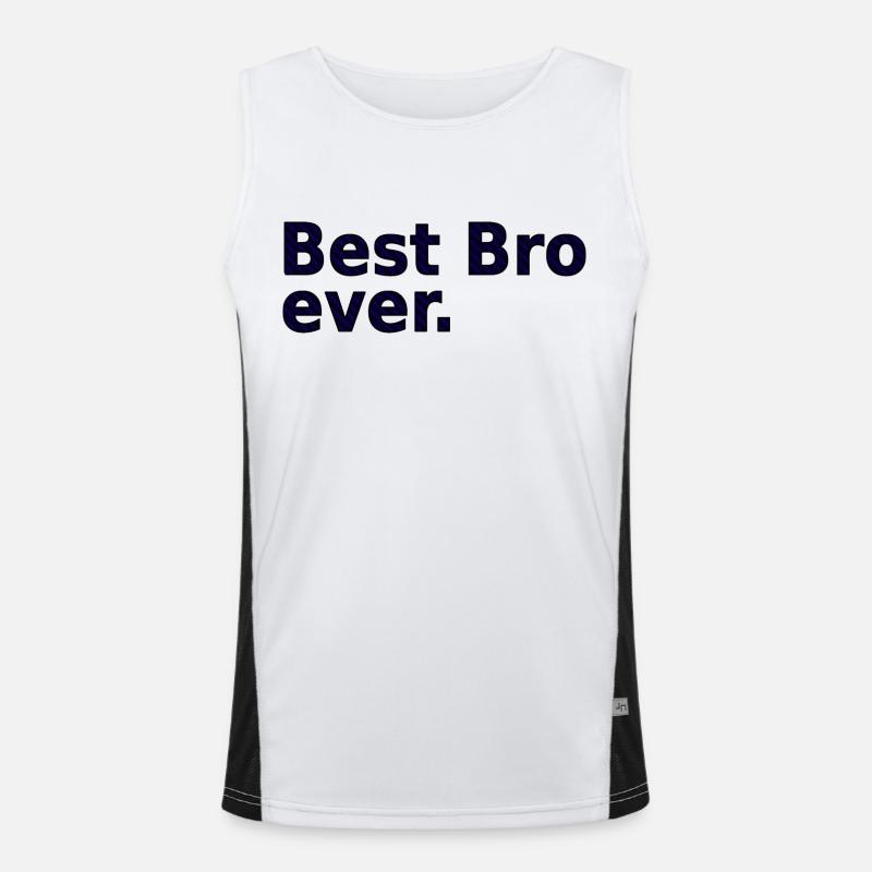 BestBroBlue Funktionelles Kontrast-Tank Top für Männer 