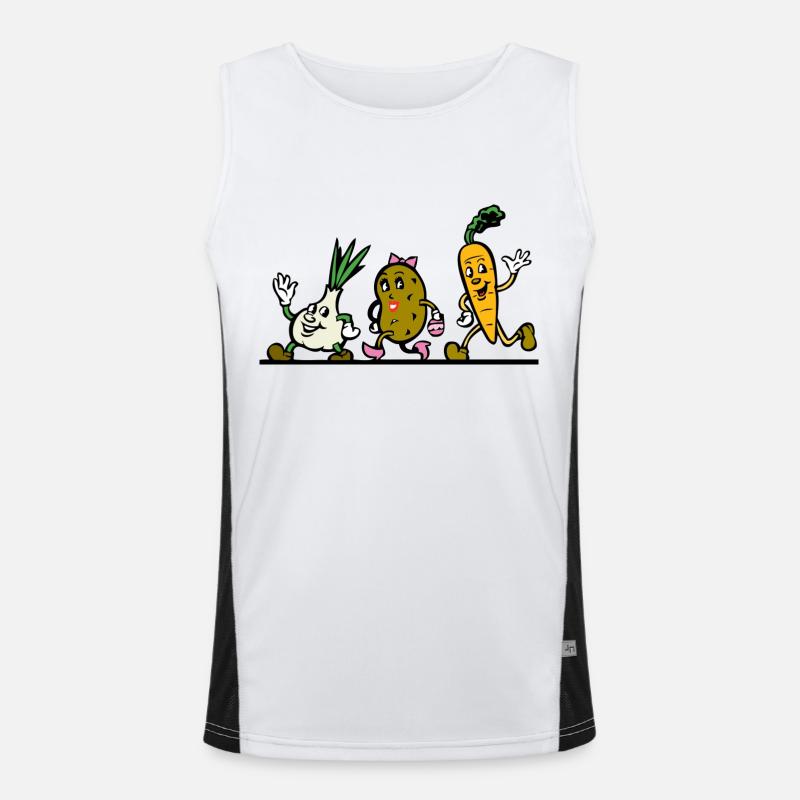 vegetables Men's Functional Contrast Tank Top 