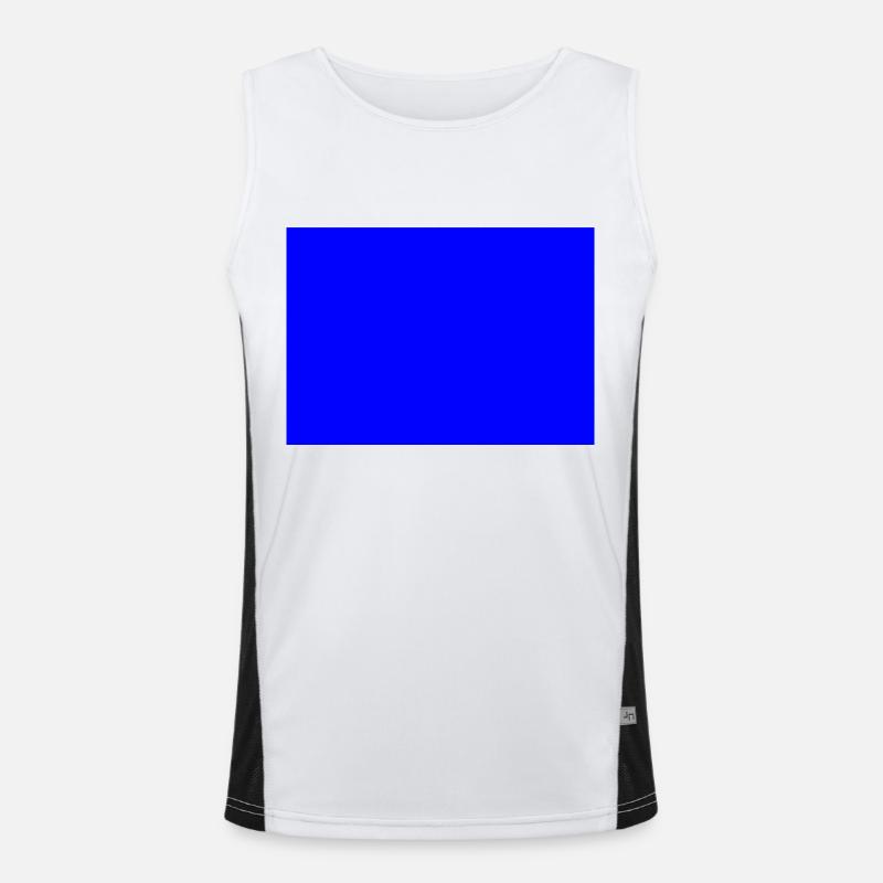 blau Funktionelles Kontrast-Tank Top für Männer 