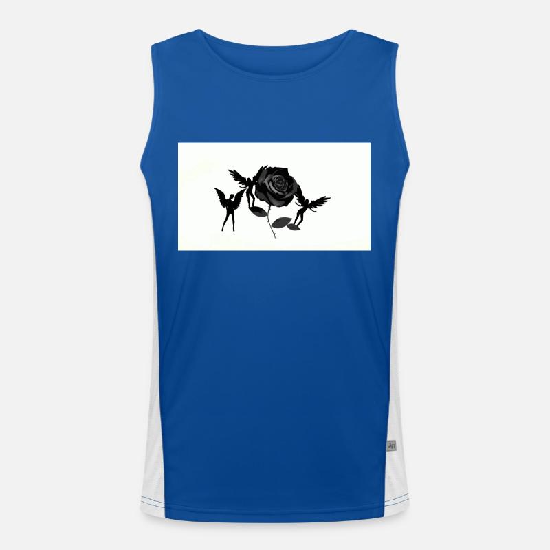 Gothic Fee Blume Funktionelles Kontrast-Tank Top für Männer 