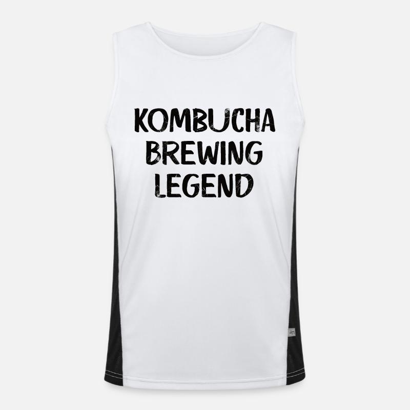 Kombucha Brewing Legend Men's Functional Contrast Tank Top 