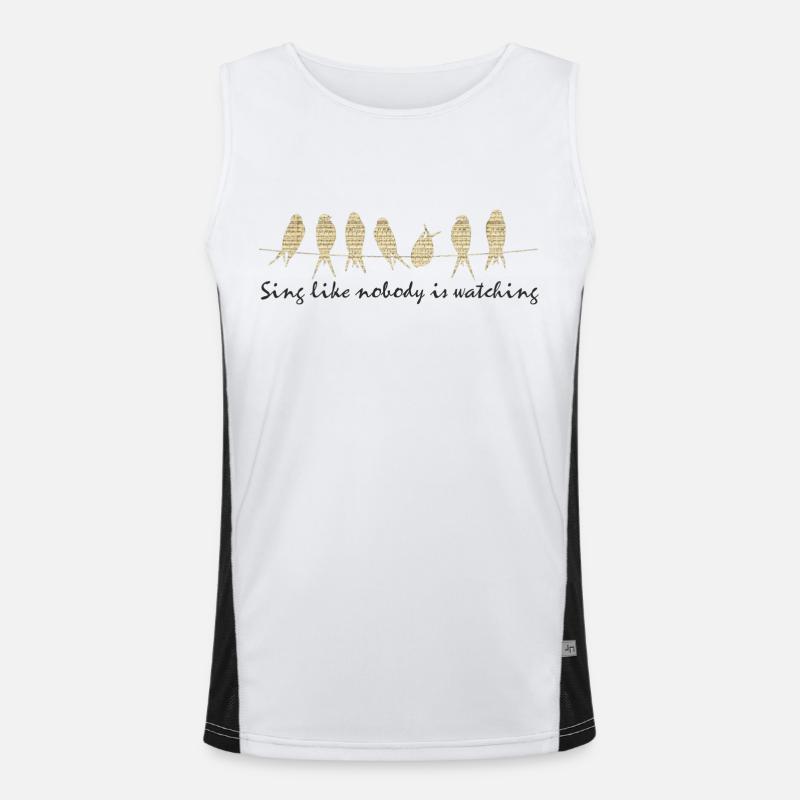 Sing Men's Functional Contrast Tank Top 