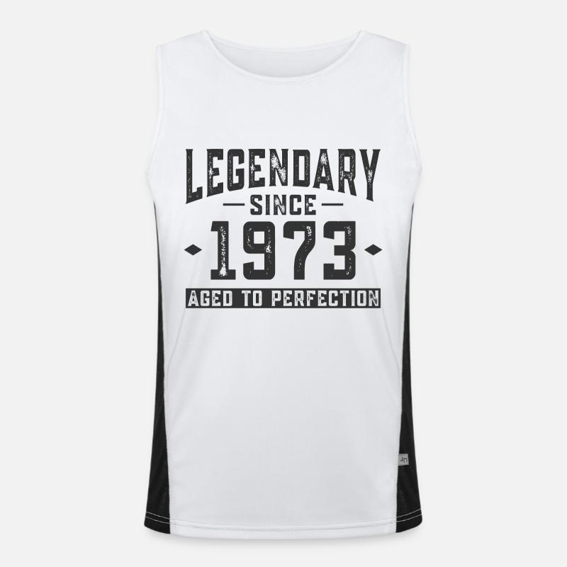Legendär seit 1973 Funktionelles Kontrast-Tank Top für Männer 