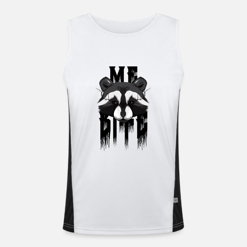 Je mords le raton laveur Débardeur respirant contrasté Homme 