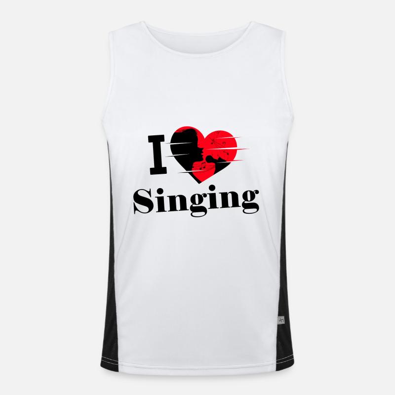 I love singing in a choir Men's Functional Contrast Tank Top 
