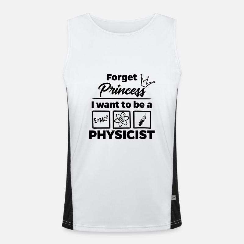 Physicist instead of princess Men's Functional Contrast Tank Top 