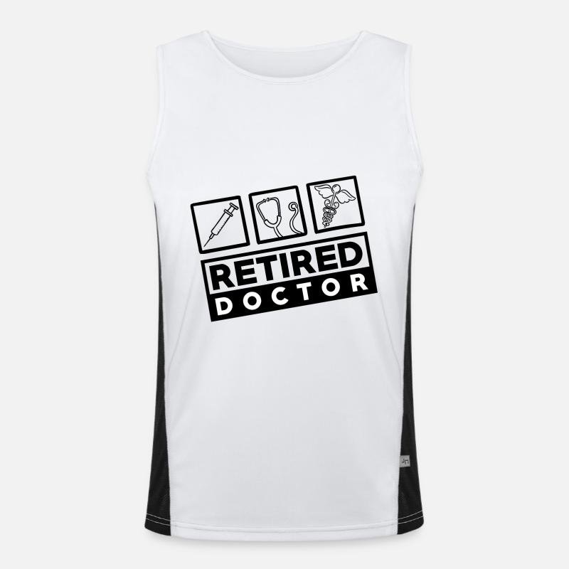 Doctor & medic - in retirement Men's Functional Contrast Tank Top 