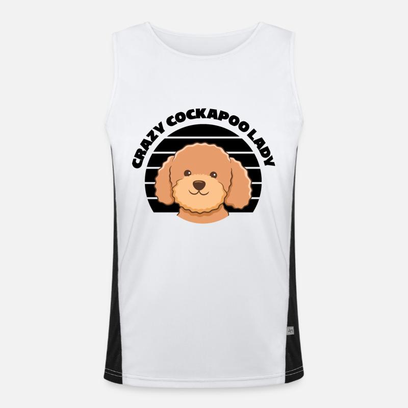 Cockapoo Dogs | Dog breed Pets Gift idea Men's Functional Contrast Tank Top 