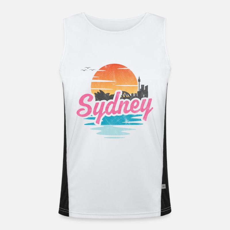 Sydney City Men's Functional Contrast Tank Top 