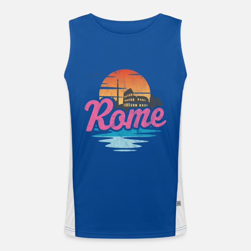 Rom-Stadt Funktionelles Kontrast-Tank Top für Männer 