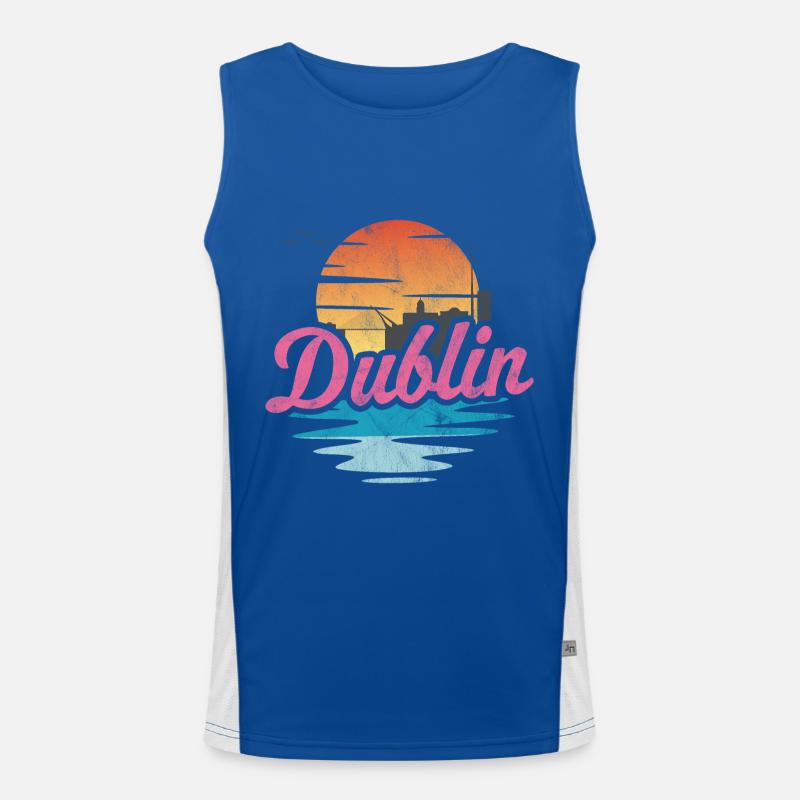 Dublin City Men's Functional Contrast Tank Top 