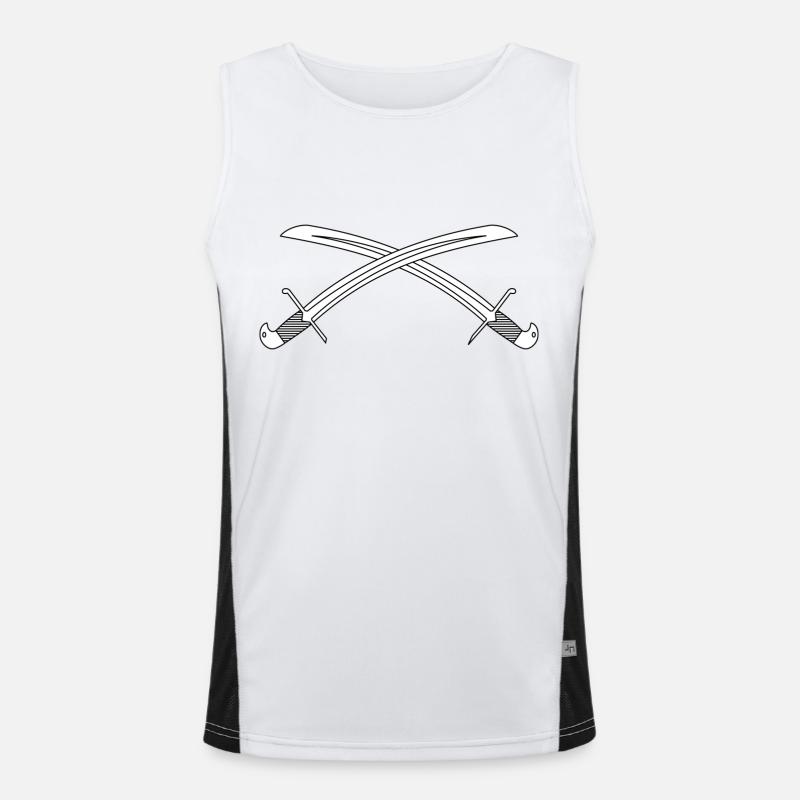 Schwerter Funktionelles Kontrast-Tank Top für Männer 