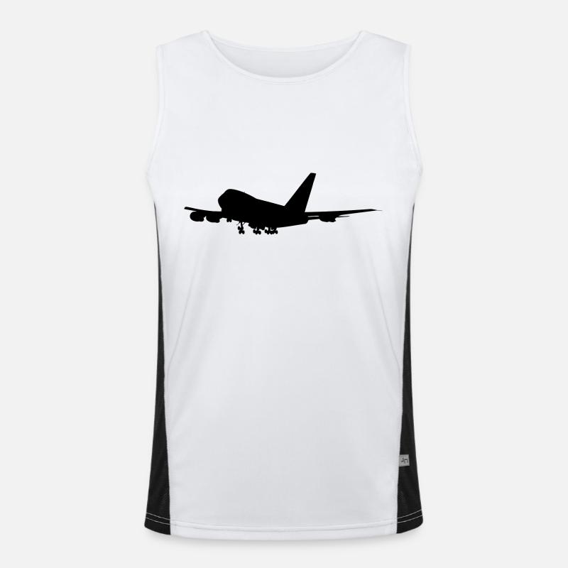 747 JUMBO JET. Funktionelles Kontrast-Tank Top für Männer 
