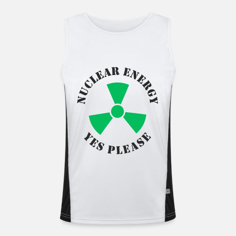 Nuclear Energy, Yes Please, Nuclear Power Men's Functional Contrast Tank Top 