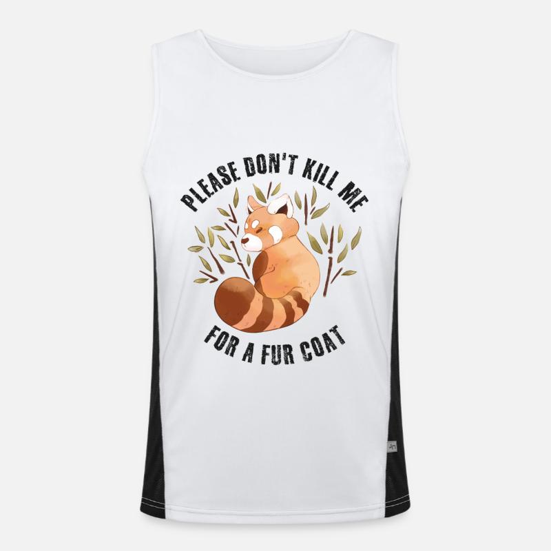 Please don’t kill me for a Fur coat Men's Functional Contrast Tank Top 