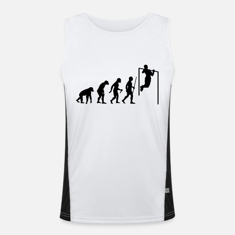 Evolution Pull Up - Débardeur respirant contrasté Homme  - blanc/noir
