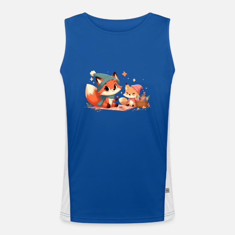 Fuchs Herbst 11 Funktionelles Kontrast-Tank Top für Männer 