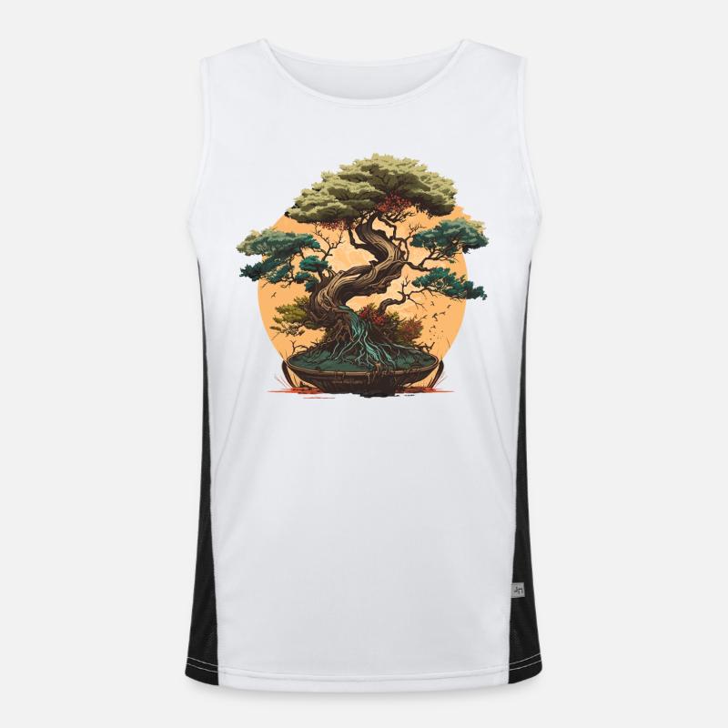 Stunning Dwarf Tree Men's Functional Contrast Tank Top 