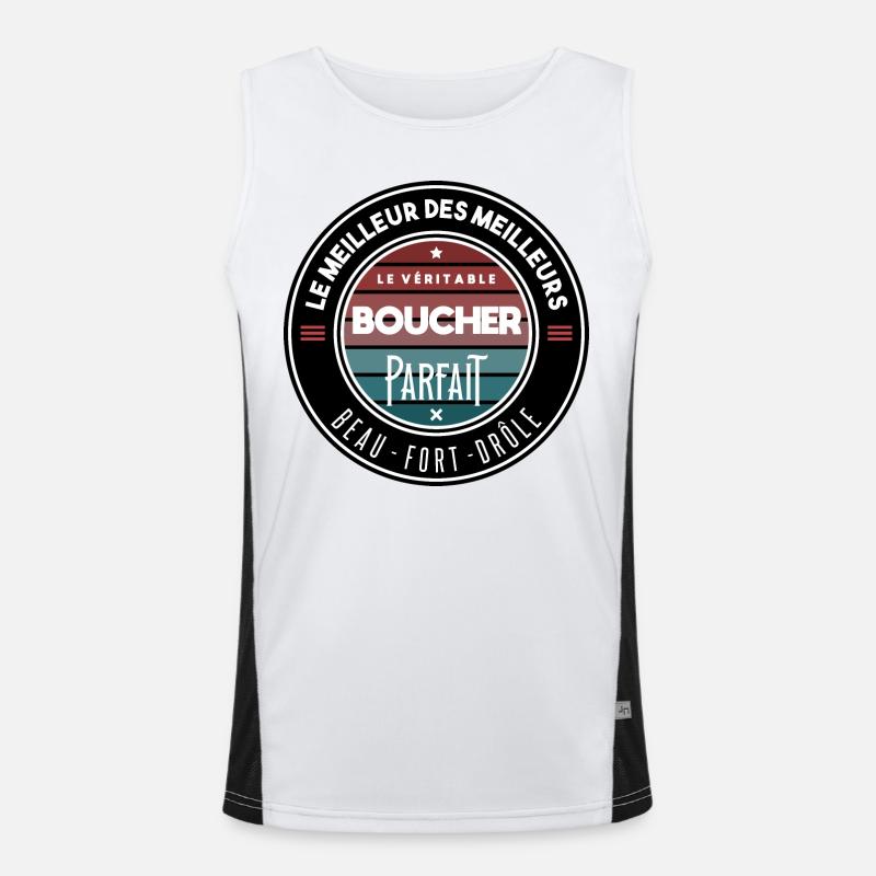 Le véritable boucher parfait Débardeur respirant contrasté Homme 