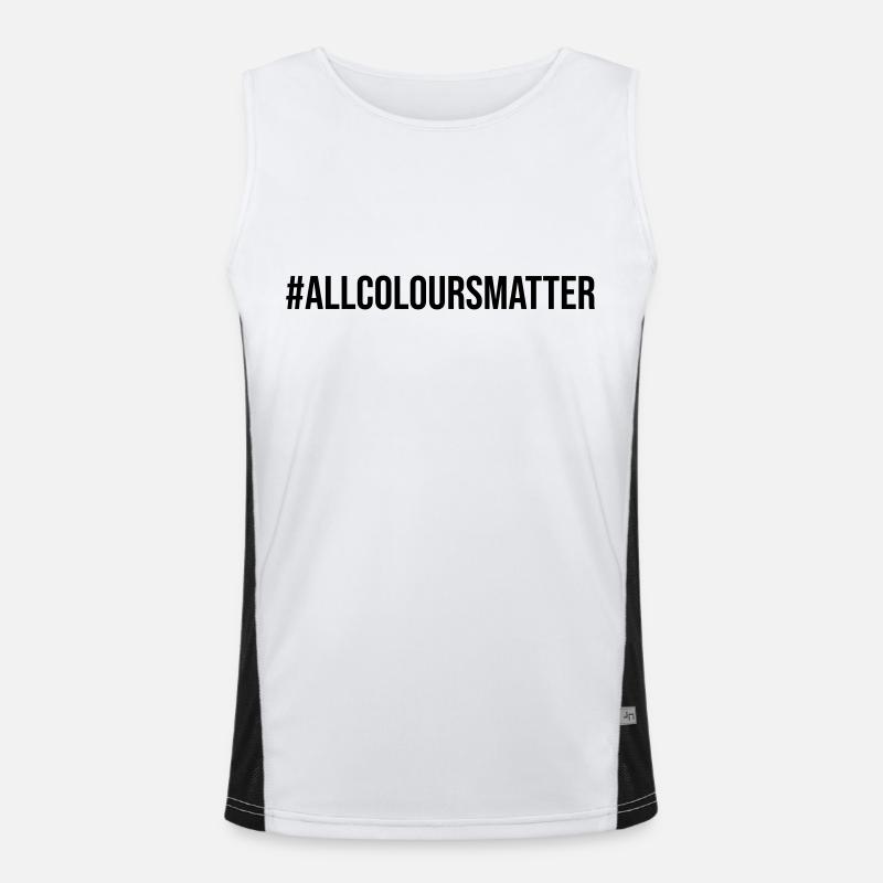 All Colours Matter Protest Men's Functional Contrast Tank Top 