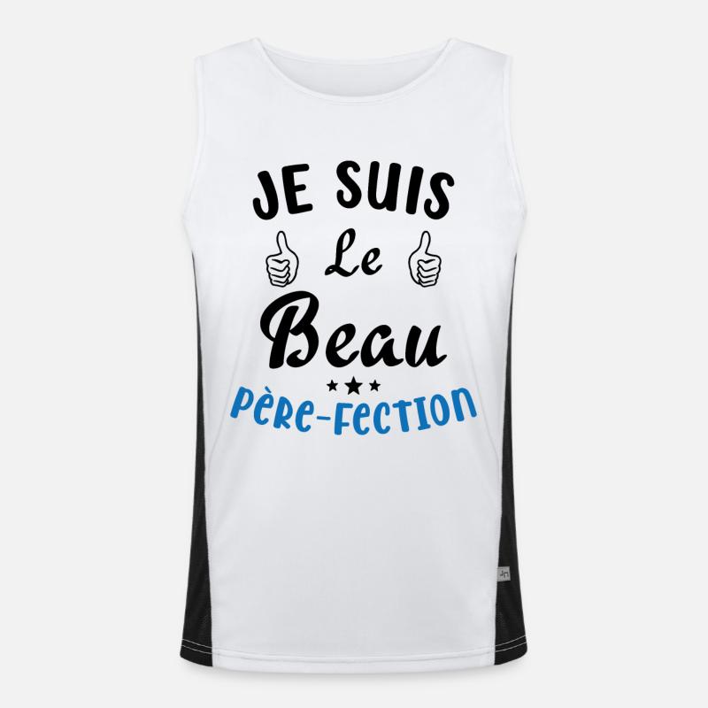 Je suis Le Beau Père-Fection Débardeur respirant contrasté Homme 