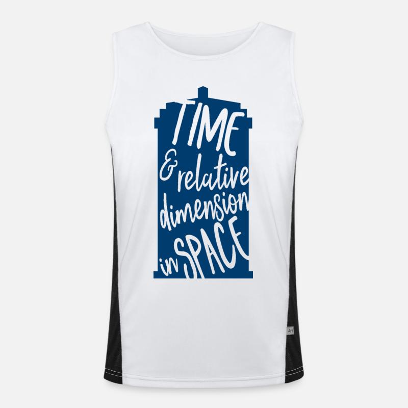 Time and Relative Dimension in Space Funktionelles Kontrast-Tank Top für Männer 