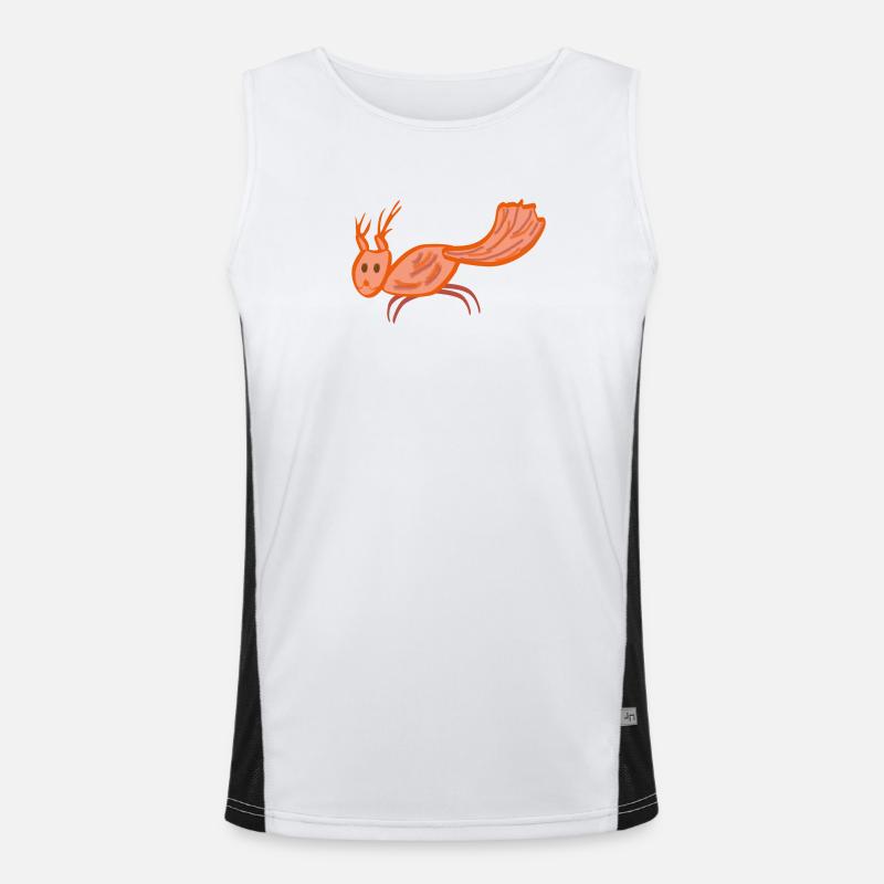 Eichhörnchen Nüsse oder Tee Funktionelles Kontrast-Tank Top für Männer 