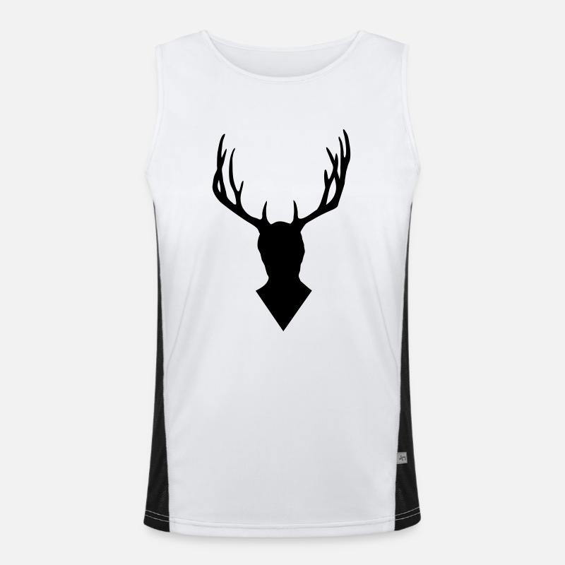 Hannibal - Deer head Men's Functional Contrast Tank Top 