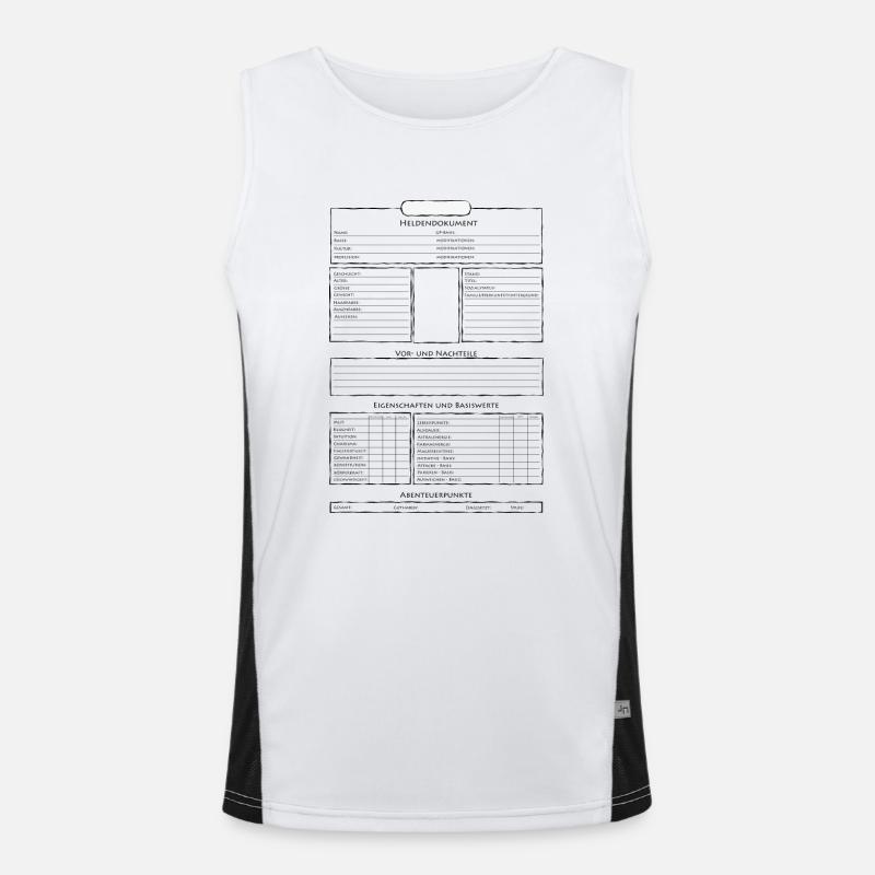 Heldendokuemt Funktionelles Kontrast-Tank Top für Männer 