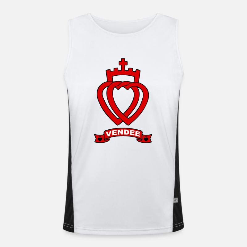 vendée coeurs Débardeur respirant contrasté Homme 
