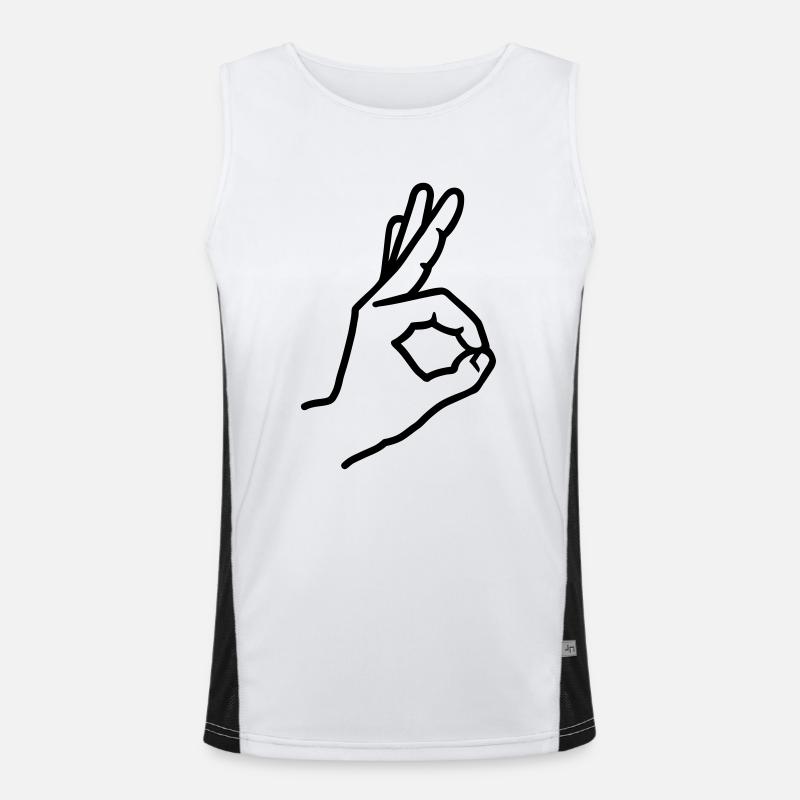 Dedo Camiseta funcional de tirantes en contraste para hombre 
