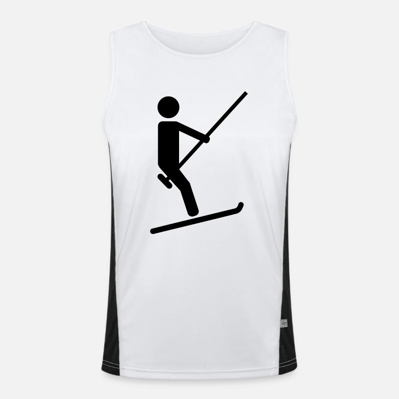 Ski lift Men's Functional Contrast Tank Top 