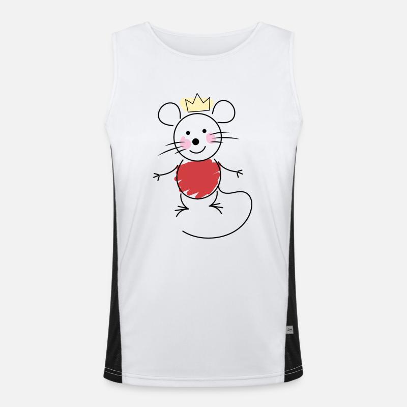 small mouse Men's Functional Contrast Tank Top 