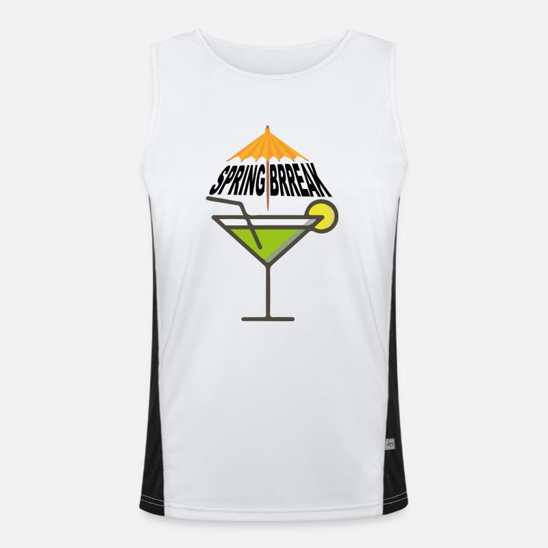 Spring Break Funktionelles Kontrast-Tank Top für Männer 