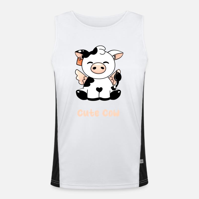 Vache douce Débardeur respirant contrasté Homme 