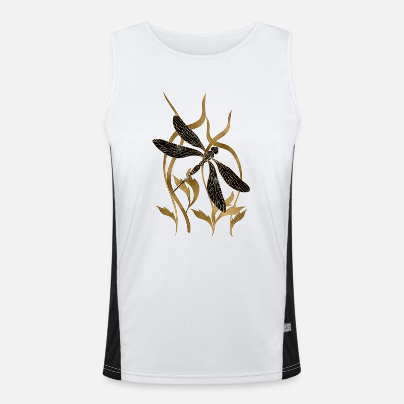 Libelle Funktionelles Kontrast-Tank Top für Männer 