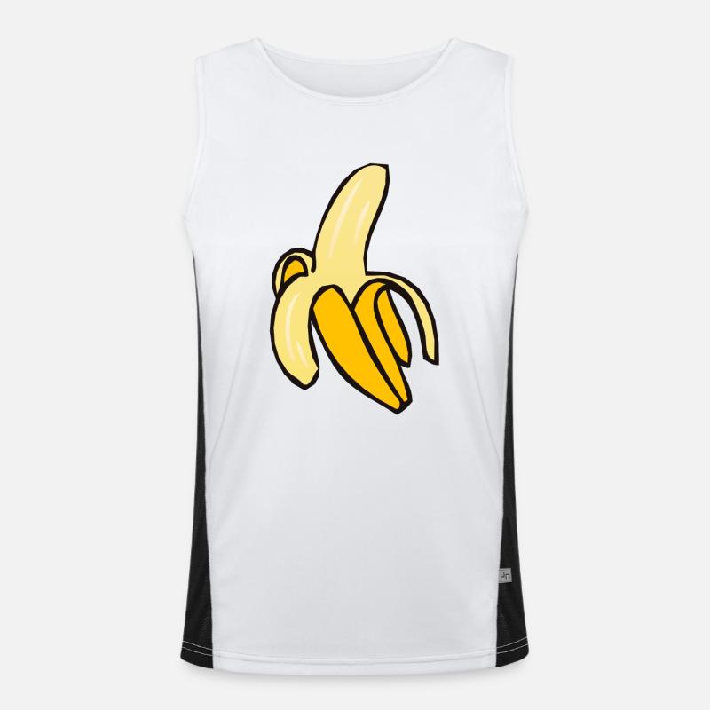 Banane 4 A Funktionelles Kontrast-Tank Top für Männer 