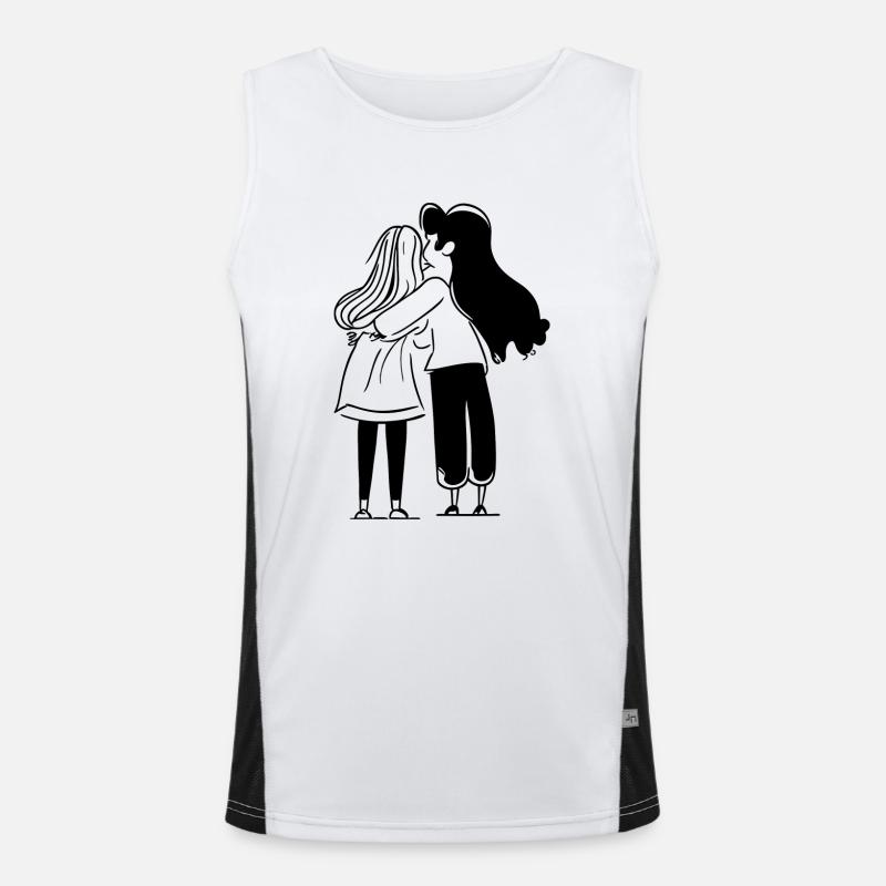 Freundschaft Funktionelles Kontrast-Tank Top für Männer 