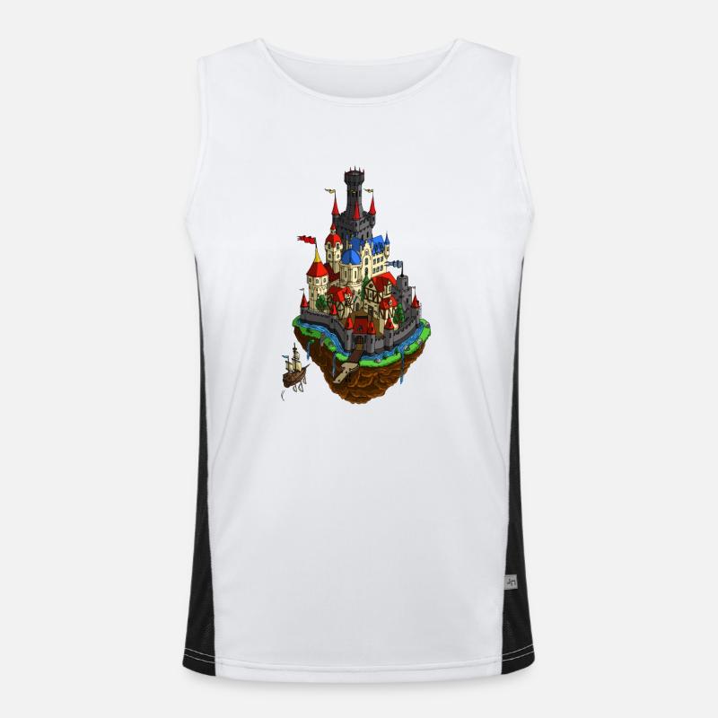 Flying village Men's Functional Contrast Tank Top 