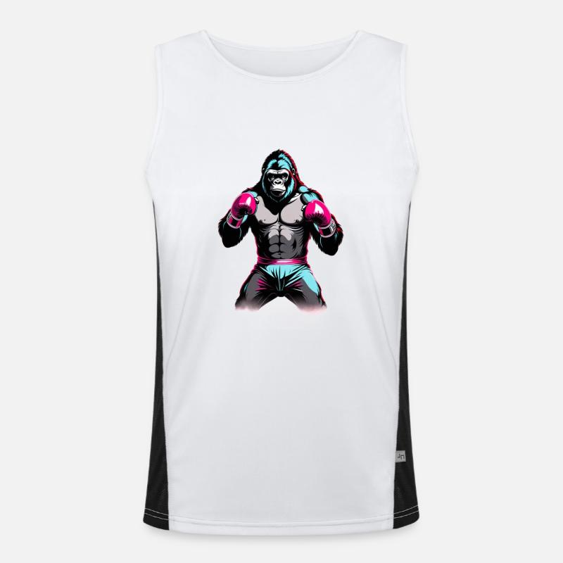 Boxing Gorilla Boxer Men's Functional Contrast Tank Top 